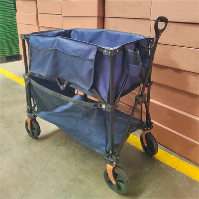 Capacidad de carga grande del carro doble de Decker Collapsible Handle Folding Trolley