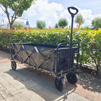 Ruedas grandes del PVC del carro cuatro extendidos del plegamiento de la capacidad del carro de la comida campestre que acampan plegable