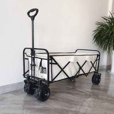 la PU del carro del plegamiento de 600D que acampa Oxford rueda el cuerpo extendido plegable ajustable del carro de playa