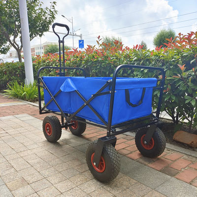 Carro para uso general plegable del plegamiento de la carretilla de las herramientas de las ruedas del carro 3.00-4 de la playa de la manija ajustable