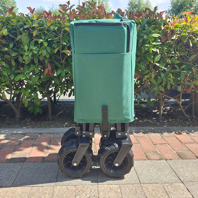 Ruedas de poliestireno plegables largas, carro plegable de playa, manija estirable, carrito de campamento para picnic.