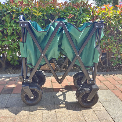 Ruedas de poliestireno plegables largas, carro plegable de playa, manija estirable, carrito de campamento para picnic.