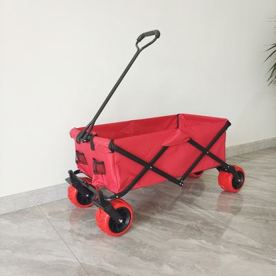70KG Capacidad Carreta de campamento al aire libre Ruedas grandes Carruaje deslizante de playa plegable