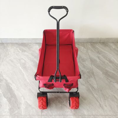 70KG Capacidad Carreta de campamento al aire libre Ruedas grandes Carruaje deslizante de playa plegable