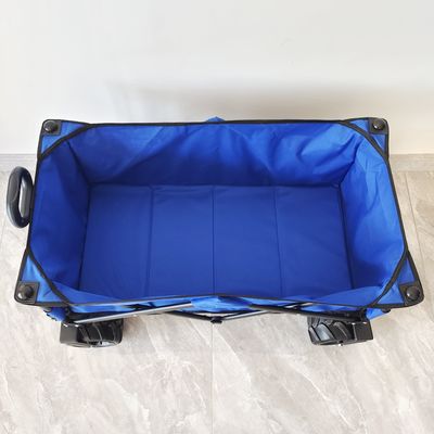 Camping Gran espacio plegable carro de playa con ruedas anchas ajustables