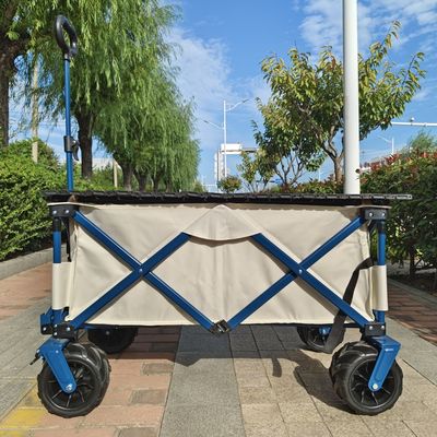 Camión plegable de la playa con rodillo de acero pesado