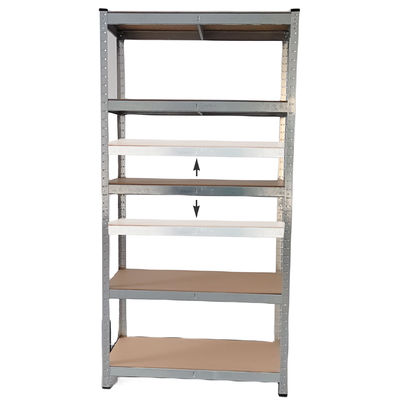 Estantes de 5 niveles Estantes de metal ajustables Multipurpose sin pernos 180x90x40CM