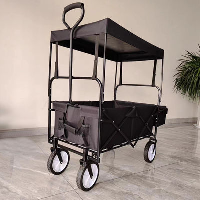 Vehículo plegable plegable con techo extraíble Vehículo plegable utilitario con ruedas giratorias de 360 grados
