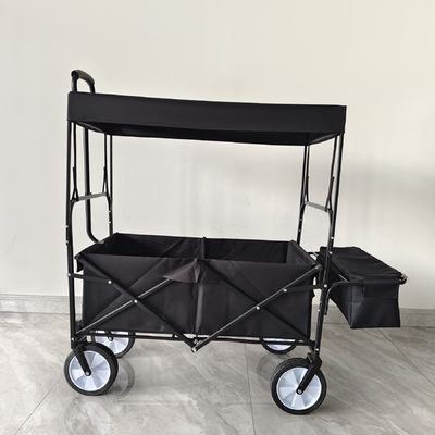 Vehículo plegable plegable con techo extraíble Vehículo plegable utilitario con ruedas giratorias de 360 grados