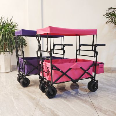Carruaje plegable para acampar al aire libre con techo plegable