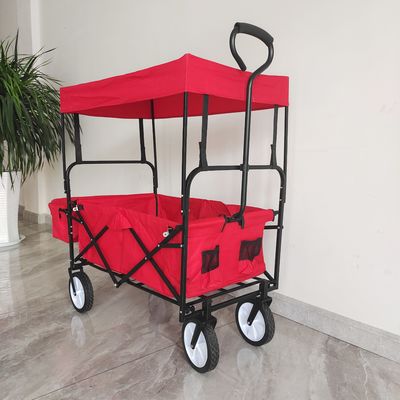 Carruaje de campamento al aire libre con techo para niños Playa de picnic