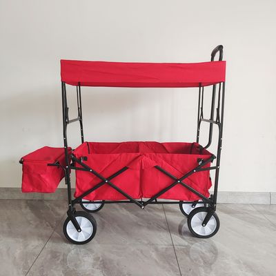 Carruaje de campamento al aire libre con techo para niños Playa de picnic