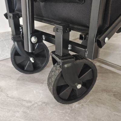 Mini exterior de acero para niños carro de acampar carro de PVC ruedas de almacenamiento carro plegable