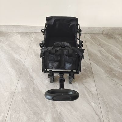 Mini exterior de acero para niños carro de acampar carro de PVC ruedas de almacenamiento carro plegable