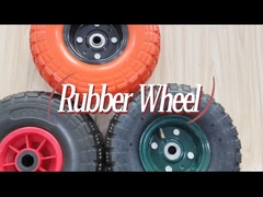 Carretilla para uso general, rueda de goma de 10 pulgadas, neumático 3,50-4 con rueda neumática de carga 120LB