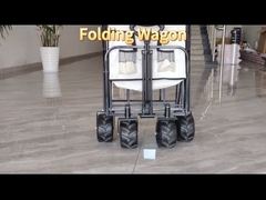 wholesale Carro de camping plegable con ruedas de PU Carro de playa plegable ajustable Cuerpo extendido