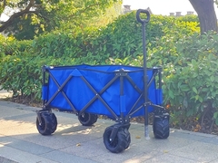 Carro de campamento al aire libre con mango ajustable Carros de mano plegables con ruedas de PU